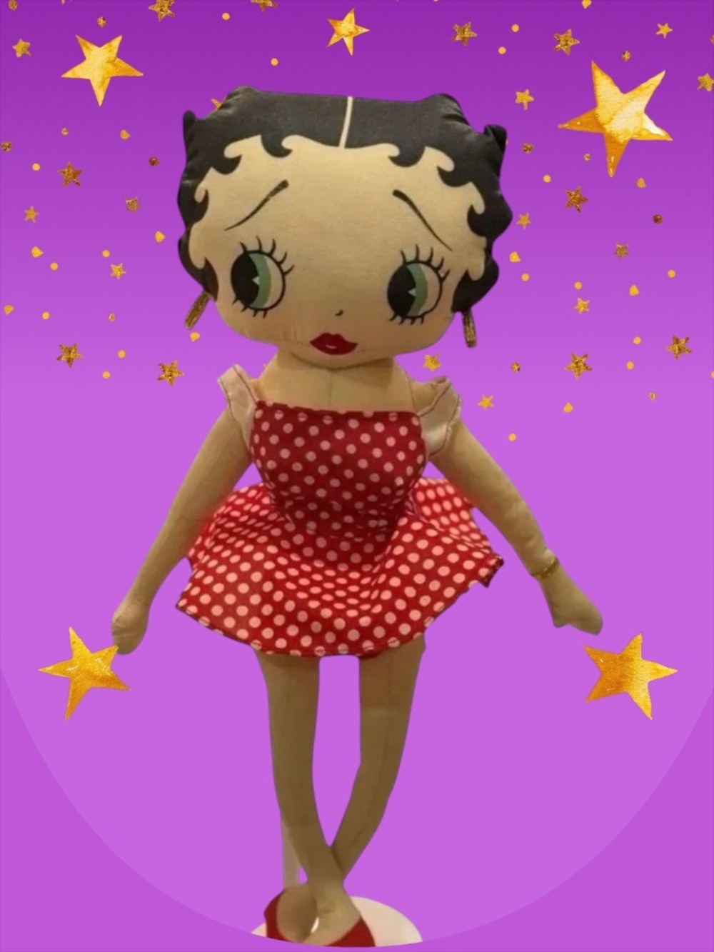 Betty Boop By KellyToy Cloth Rag Doll 14"